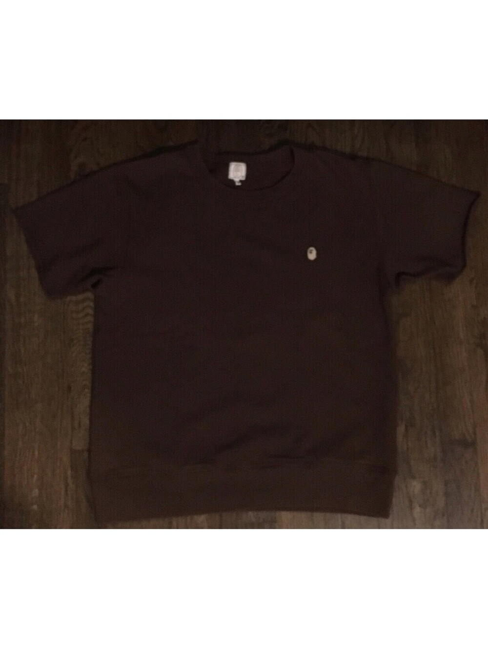 A Bathing Ape Bape Logo Crewneck Sweatshirt Medium Brown